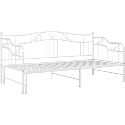 VidaXL okvir za krevet na razvlačenje bijeli metalni 90 x 200 cm Slike