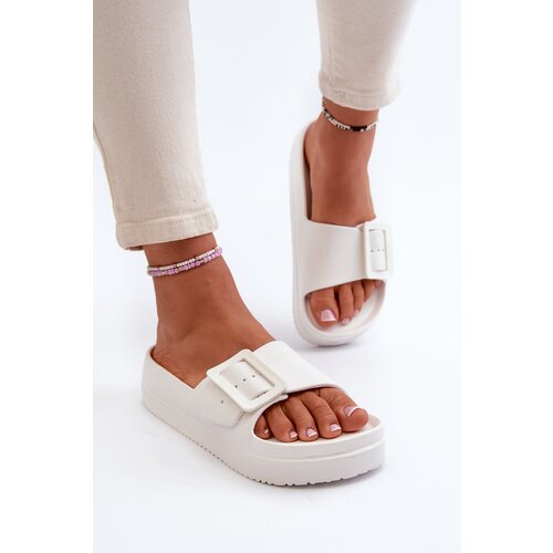 Big Star Women&amp;#039;s Foam Platform Slippers with Buckle White Slike
