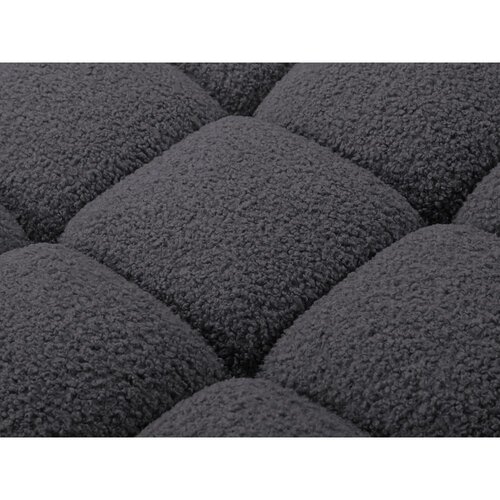 Micadoni Antracitno siva kutna garnitura od boucl&amp;eacute; tkanine (s desnim kutom) Bellis &amp;ndash; Home Slike