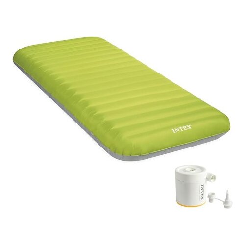 Intex Du&scaron;ek na napuhavanje TruAire Twin Dura-Beam Camping Mattress, 191x 76x 17 cm, Zeleni Cijene