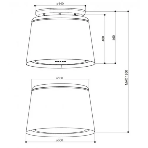 Faber NAPA Céline Plus WW/CG Matt (bijela/country siva mat), (345.0541.064)