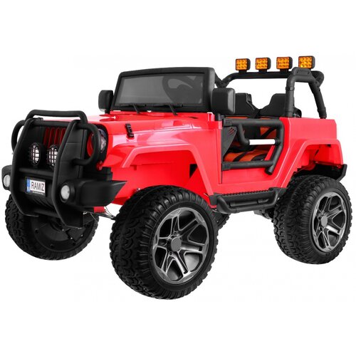  Otro&scaron;ki avto na akumulator Monster Jeep 4 x 4 - DVOSED - rdeč Cene