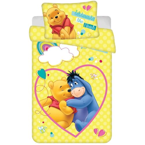 Jerry Fabrics Žuta pamučna dječja posteljina za dječji krevetić 135x100 cm WTP &amp;quot;Smile&amp;quot; &amp;ndash; Slike