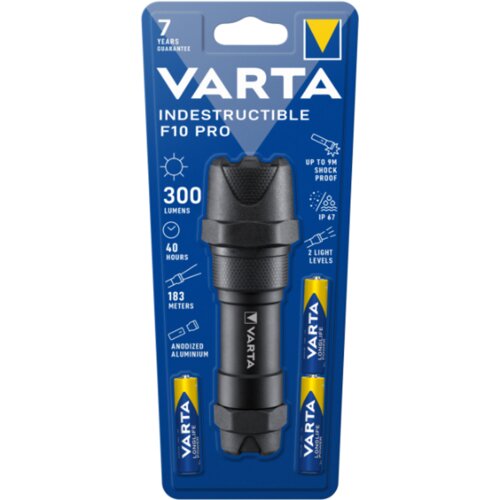 Varta baterijska lampa Indestructible F10 Pro 18710, 300 lm, IP67 Slike