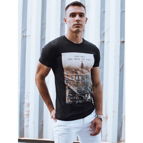 DStreet Men&amp;#039;s Black T-Shirt Slike