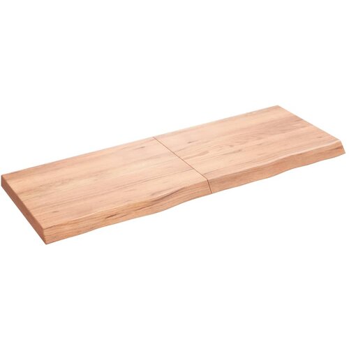 vidaXL Zidna polica svjetlosmeđa 140x50x6 cm od obrađene hrastovine Cijene