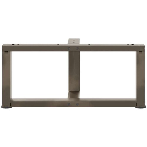  Noge za stolić T-oblika 2 kom prirodni čelik 60x25x(30-31)cm Slike