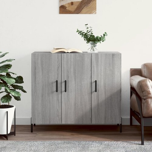 VidaXL Komoda boja hrasta sonome 90 x 34 x 80 cm konstruirano drvo Slike