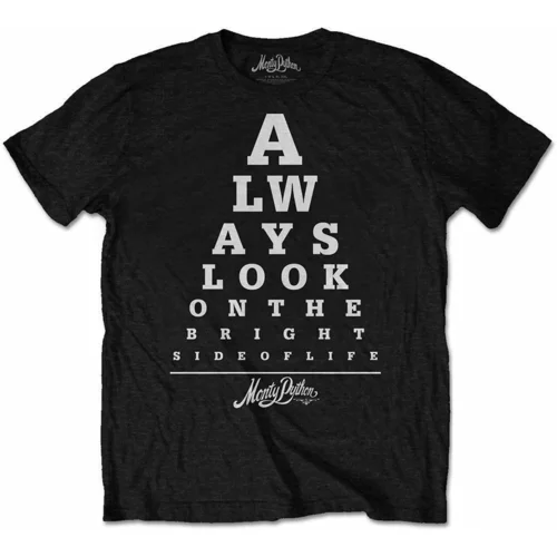 Monty Python majica Unisex Bright Side Eye Test XL Črna