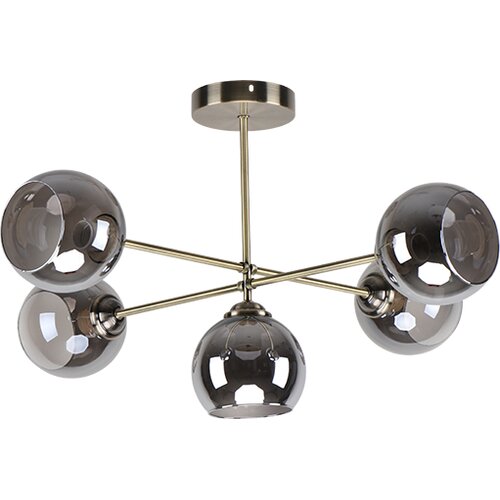 Mitea Lighting Luster staro-zlato Max.60W 220~240V 5xE27 M11087-5 Slike