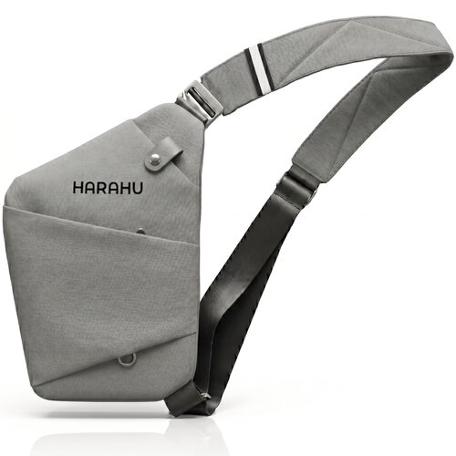  Mu&amp;scaron;ka Crossbody Torba HARAHU Vector - Siva KP40363 Slike