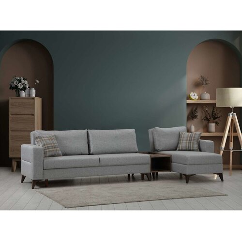 Atelier Del Sofa Garnitura, Kristal Rest Set - Light Grey Slike