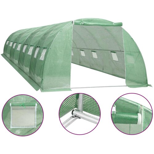  Plastenik 32 m&amp;sup2; 8 x 4 x 2 m Slike