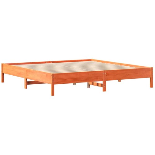  s regalom za knjige bez madraca 200x200 cm od borovine Slike