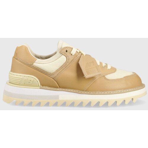New Balance Superge MS574TVT bež barva Slike
