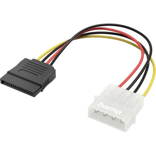 Hama tok priključni kabel [1x 4-polni električni ženski konektor IDE - 1x 7-polni mo&scaron;ki konektor SATA] 0.15 m črna\, rumena\, rdeča, (20414659) Cene