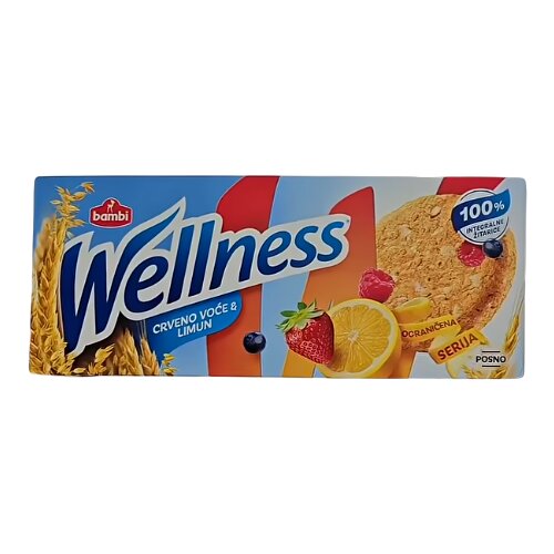 Wellness Keks crveno voće i limun 210g Cene