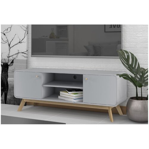 St&amp;oslash;raa Siva TV omarica 140x53 cm Caitlin &amp;ndash; Slike