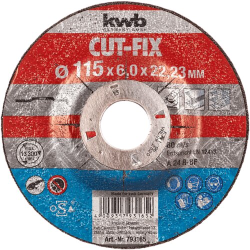 KWB Brusna ploča za metal 793265, 125 x 6 mm Slike