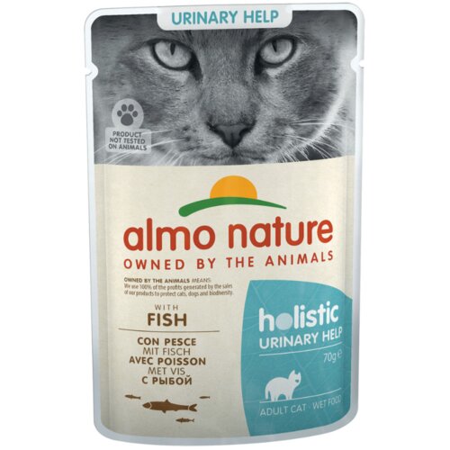 Almo Nature sos za mačke sa ukusom ribe holistic urinary help 70g Slike