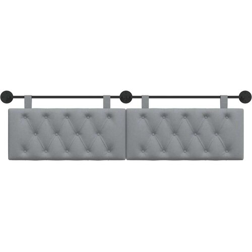  Držeće uzglavlje Zidne Svijetlo siva 170 x 55 x 7 cm tkanina - Svjetlosiva 160 cm bez LED Slike
