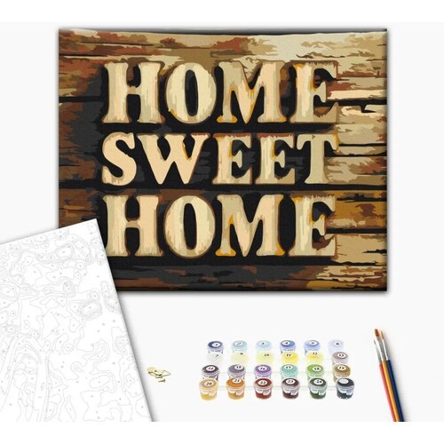  Slika za samostalno slikanje - Wooden Home 50x40 Cijene