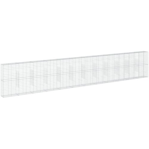  Gabionska ko&amp;scaron;ara s poklopcem 1200x50x200 cm pocinčano željezo Slike