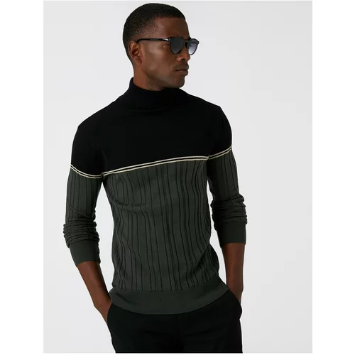 Koton Sweater - Khaki - Fitted