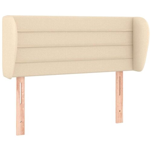  Uzglavlje s u&amp;scaron;ima krem 103x23x78/88 cm od tkanine Slike