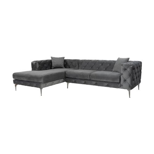 Atelier Del Sofa ugaona garnitura como eco left anthracite Slike