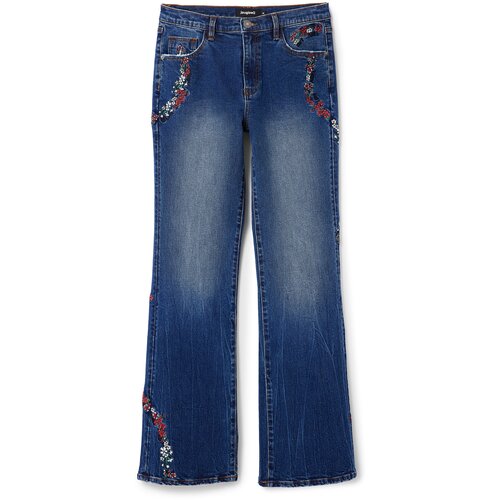 Desigual Kavbojke &amp;#039;CORDOBA&amp;#039; moder denim / zelena / rdeča / bela Slike