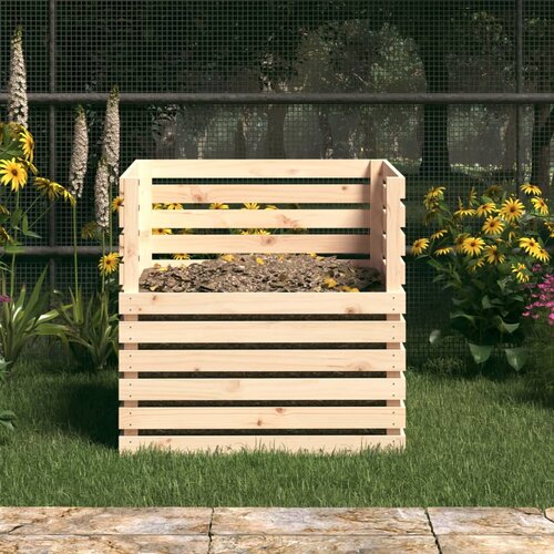 vidaXL Kompostnik 80x80x78 cm trdna borovina Cene
