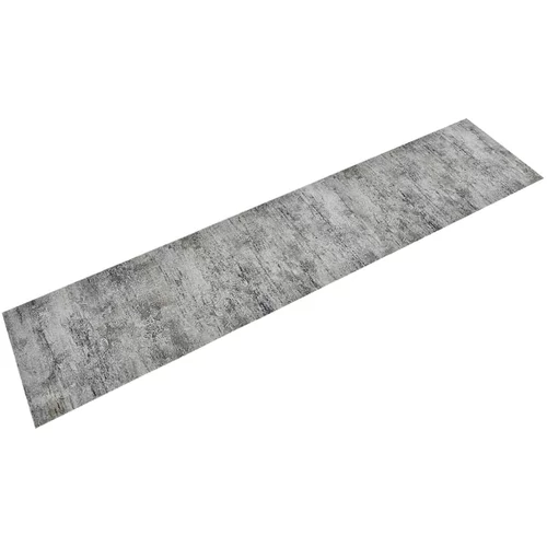 Kuhinjski tepih perivi s uzorkom betona 60 x 300 cm baršunasti