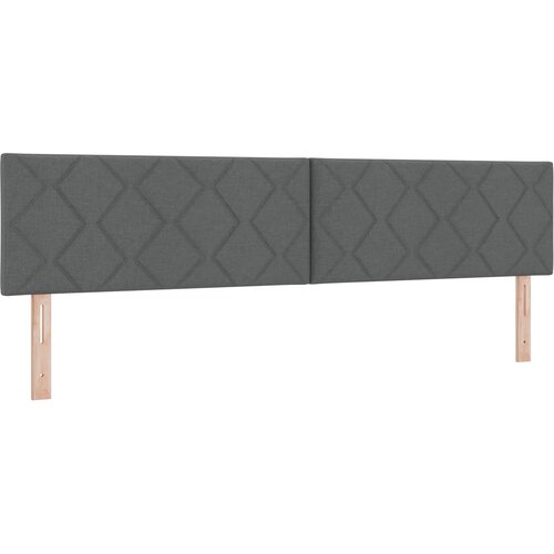  Boxspring krevet s madracem Tamnosiva 200 x 200 cm Tkanina Slike