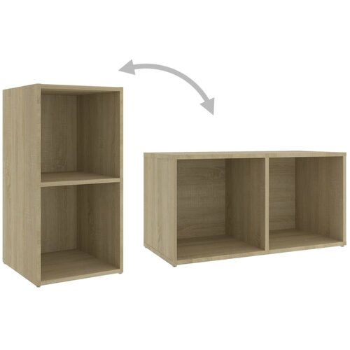  ormarići 4 kom boja hrasta 72x35x36,5 cm konstruirano drvo Slike