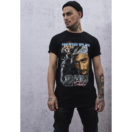MT Men Black Tupac Retro T-Shirt Cene