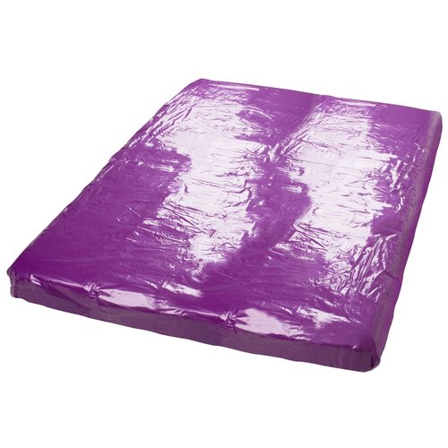 Fetish Collection Vinyl Bed Sheet Purple Cene