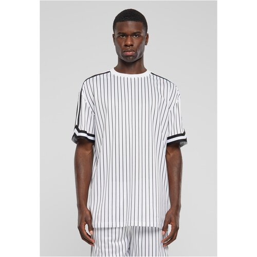 UC Men Men&amp;#039;s Oversized Striped Mesh Tee T-Shirt - white/black Slike