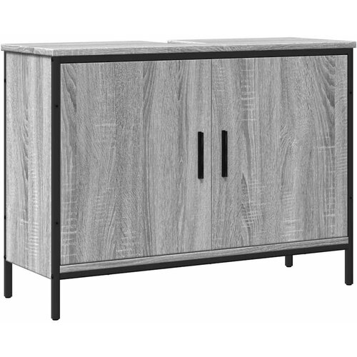 Maison Chic Omarica za umivalnik - Umivalniška omarica siva sonoma 80x30x60 cm inženirski les, (21758851) Cene