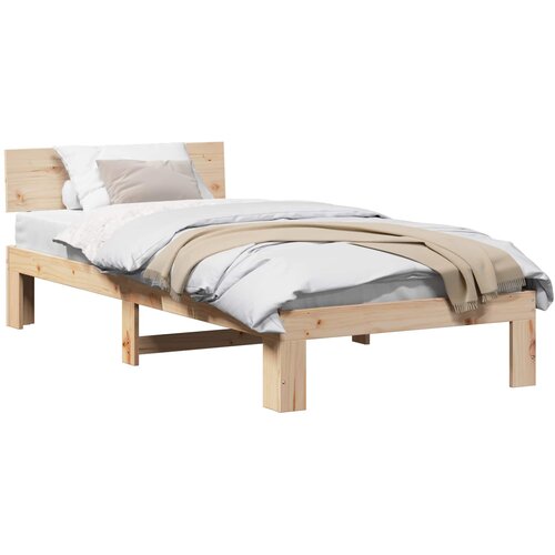  Krevetna konstrukcija Prirodna 90 x 200 cm Čvrsto borovo drvo Cijene