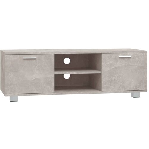 Maison Chic TV omarica - TV stojalo - Televizijska omarica betonsko siva 120x40,5x35 cm inženirski les, (21699974) Slike