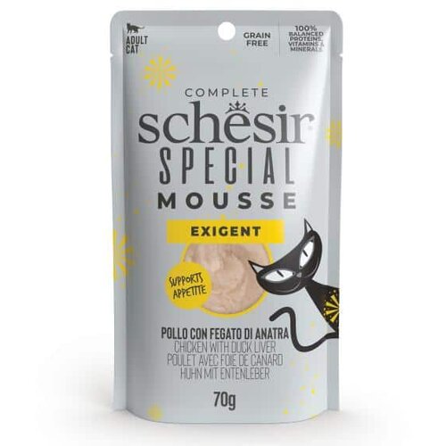 Schesir Special Exigent Mousse - Piletina, Pačeća Jetra i Jaja - 70 g Cene