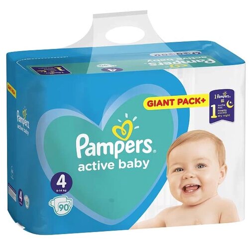 Pampers pelene active baby gpp 4 maxi, 90/1 Cene
