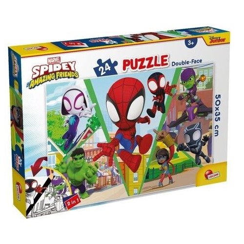 Lisciani puzzle 2u1, 24 dijelova, Spidey izazovi, Crvena Cene
