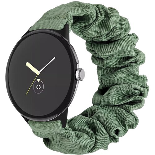 INF Združljiv z Google Pixel 2: Eleganten scrunchie pa&scaron;ček za pametno uro Green, (5000085929) Cene