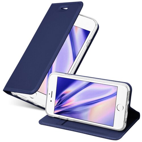 Cadorabo Ohišje, združljivo z Apple iPhone 6 / 6S v klasična temno modra - Zaščitni ovitek z magnetnim zapiranjem, stoječo funkcijo in režo za kartice, (20552374) Cene