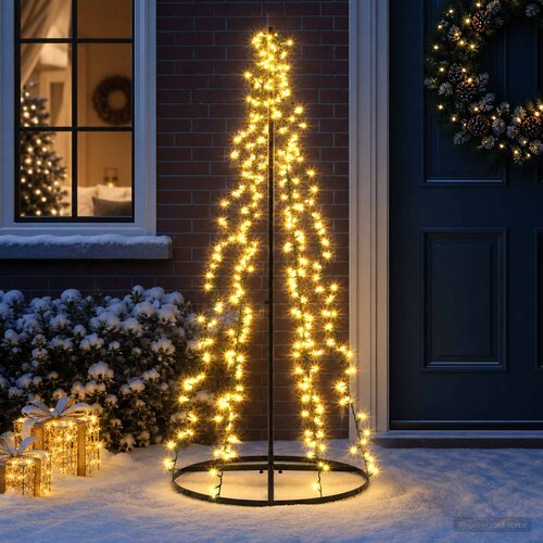  LED božićno drvce 165 cm 540 LED lampica Topla bijela Čelik Cene