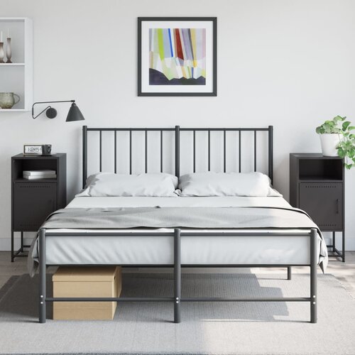 vidaXL Noćni ormarići 2 kom crni 36x39x78 cm čelični Cijene