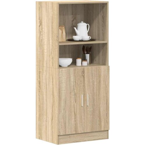 vidaXL Kuhinjska omarica sonoma hrast 57x41,5x131,5 cm inž. les Cene