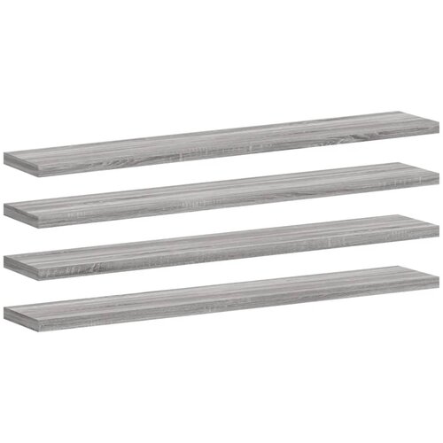 Maison Chic 4 kosi Stenske Police - Viseče police siva sonoma 60x10x1,5 cm inženirski les, (21793336) Slike